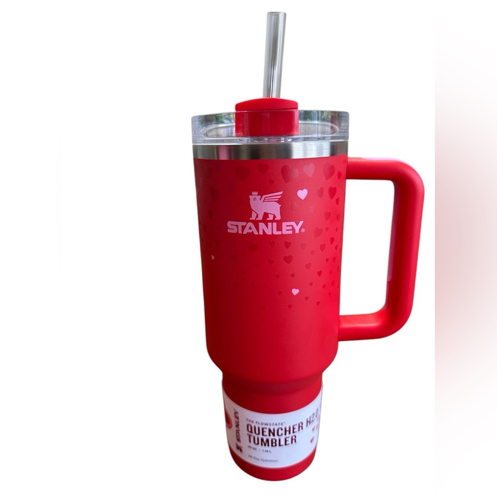 Stanley X Target Exclusive HOT RED Valentine Hearts 40oz Tumbler